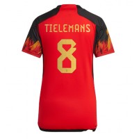 Belgien Youri Tielemans #8 Hemmatröja Dam VM 2022 Kortärmad
